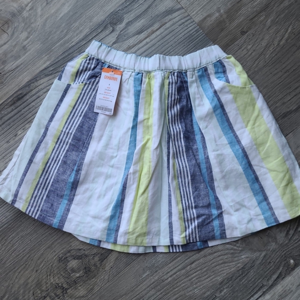 Gymboree Linen Striped Skirt